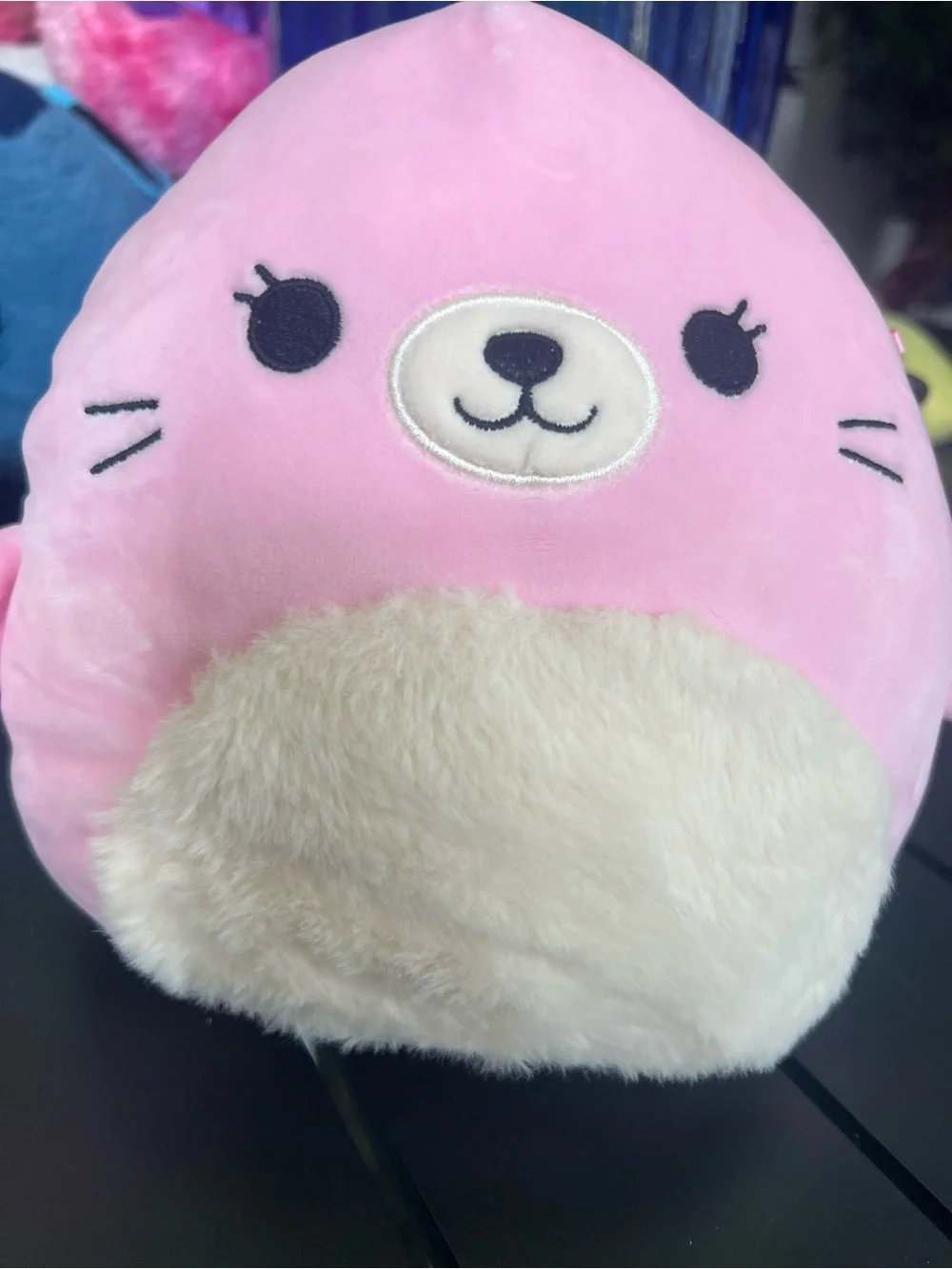 Blue Deer, Pink Seal and White Character Plush Trio - Soft Small Pet Plushies